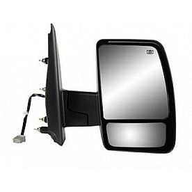 K-Source Exterior Mirror Electric Rectangular Black Single - 68117N