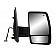 K-Source Exterior Mirror Electric Rectangular Black Single - 68117N