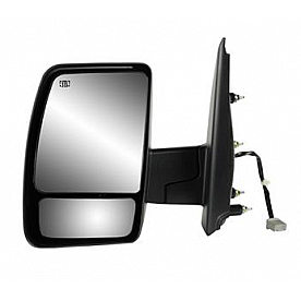 K-Source Exterior Mirror Electric Rectangular Black Single - 68118N