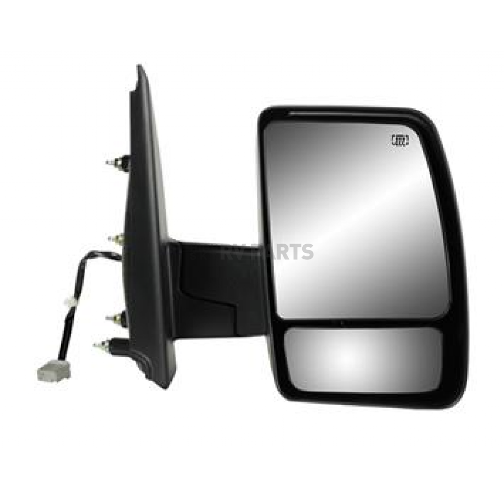 KSource Exterior Mirror Electric Rectangular Black Single 68119N