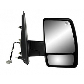 K-Source Exterior Mirror Electric Rectangular Black Single - 68119N