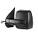 K-Source Exterior Mirror Electric Rectangular Black Single - 68120N