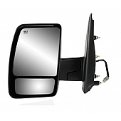 K-Source Exterior Mirror Electric Rectangular Black Single - 68122N