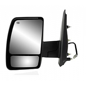 K-Source Exterior Mirror Electric Rectangular Black Single - 68122N