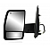K-Source Exterior Mirror Electric Rectangular Black Single - 68122N