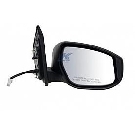 K-Source Exterior Mirror Electric Rectangular Black Single - 68619N