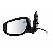 K-Source Exterior Mirror Electric Rectangular Black Single - 68620N
