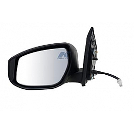 K-Source Exterior Mirror Electric Rectangular Black Single - 68620N
