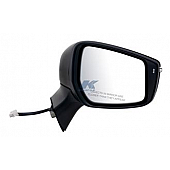 K-Source Exterior Mirror Electric Rectangular Black Single - 68633N