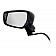 K-Source Exterior Mirror Electric Rectangular Black Single - 68636N