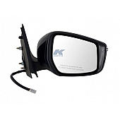 K-Source Exterior Mirror Electric Rectangular Black Single - 68641N