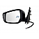 K-Source Exterior Mirror Electric Rectangular Black Single - 68642N