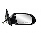 K-Source Exterior Mirror Electric Rectangular Black Single - 68647N