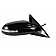 K-Source Exterior Mirror Electric Rectangular Black Single - 68655N