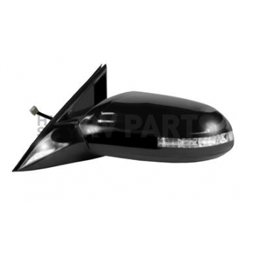 K-Source Exterior Mirror Electric Rectangular Black Single - 68656N-1