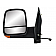 K-Source Exterior Mirror Manual OEM Black Single - 62168G