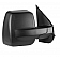 K-Source Exterior Mirror Manual Rectangular Black Single - 68115N