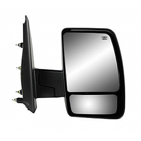 K-Source Exterior Mirror Manual Rectangular Black Single - 68115N