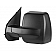 K-Source Exterior Mirror Manual Rectangular Black Single - 68116N