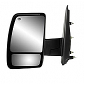 K-Source Exterior Mirror Manual Rectangular Black Single - 68116N