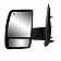 K-Source Exterior Mirror Manual Rectangular Black Single - 68116N
