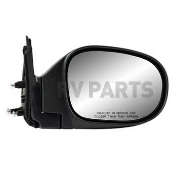 K-Source Exterior Mirror Manual Rectangular Black Single - 68125N