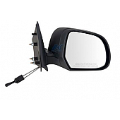 K-Source Exterior Mirror Manual Rectangular Black Single - 68637N
