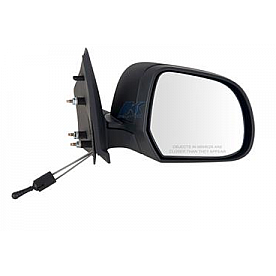 K-Source Exterior Mirror Manual Rectangular Black Single - 68637N