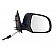 K-Source Exterior Mirror Manual Rectangular Black Single - 68637N