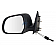 K-Source Exterior Mirror Manual Rectangular Black Single - 68638N