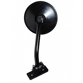 Rampage Exterior Mirror Manual Round Black Set Of 2 - 7619