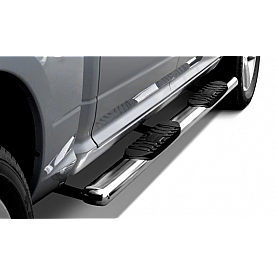 Black Horse Offroad Nerf Bar 5 Inch Stainless Steel Oval - 9BFR19SSBN