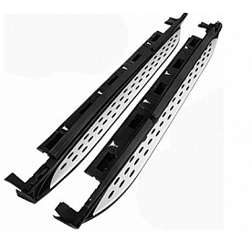 Black Horse Offroad Running Board Aluminum Stationary Polished - RMW167