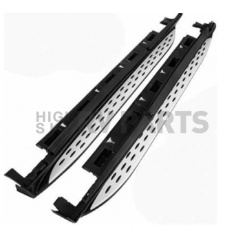 Black Horse Offroad Running Board Aluminum Stationary Polished - RMW167