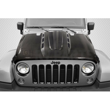 Carbon Creations Hood - Avenger Black Carbon Fiber - 115894-1