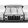 Carbon Creations Hood - AVG Black Fiberglass Reinforced Plastic - 115893