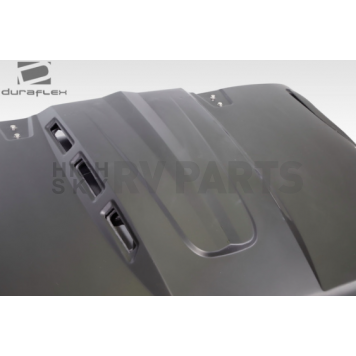 Carbon Creations Hood - AVG Black Fiberglass Reinforced Plastic - 115893-5