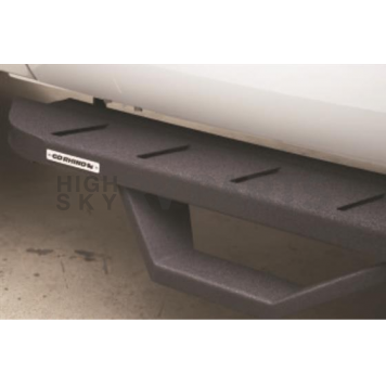 Go Rhino Running Board Black Textured Steel Stationary - 6303688020-1