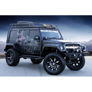 RBP (Rolling Big Power) Nerf Bar 3 Inch Black Textured Steel - J0764RX3-1
