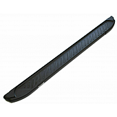 Romik USA Running Board Black Powder Coated Aluminum Stationary - 60032419