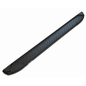 Romik USA Running Board Black Powder Coated Aluminum Stationary - 61816419