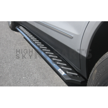 Romik USA Running Board Black Powder Coated Steel Stationary - 31753119
