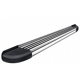 Romik USA Running Board Polished Aluminum Stationary - 20072418