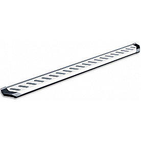 Romik USA Running Board Polished Aluminum Stationary - 30072418
