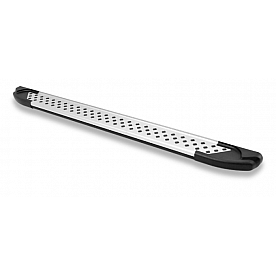 Romik USA Running Board Polished Aluminum Stationary - 62386418