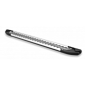 Romik USA Running Board Silver Aluminum Stationary - 60031418
