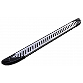 Romik USA Running Board Silver Aluminum Stationary - 61722418