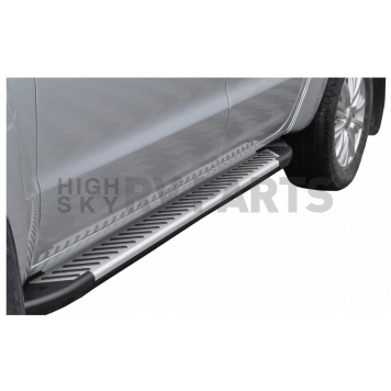 Romik USA Running Board Silver Aluminum Stationary - 61721418-1