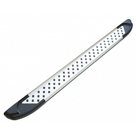 Romik USA Running Board Silver Aluminum Stationary - 61816418