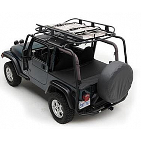 Smittybilt Nerf Bar 1-1/2 Inch Black Powder Coated Steel - 76733